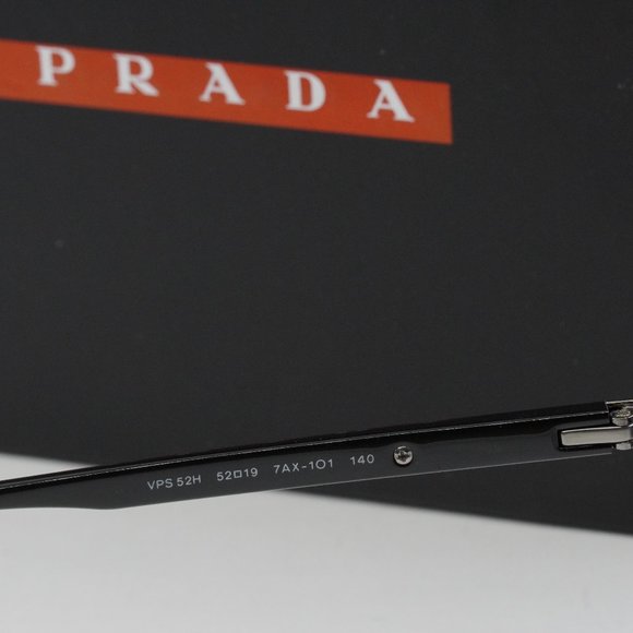 FINAL PRICE NEW PRADA SPORT PS52HV 7AX1O1 BLACK EYEGLASSES - Picture 6 of 9